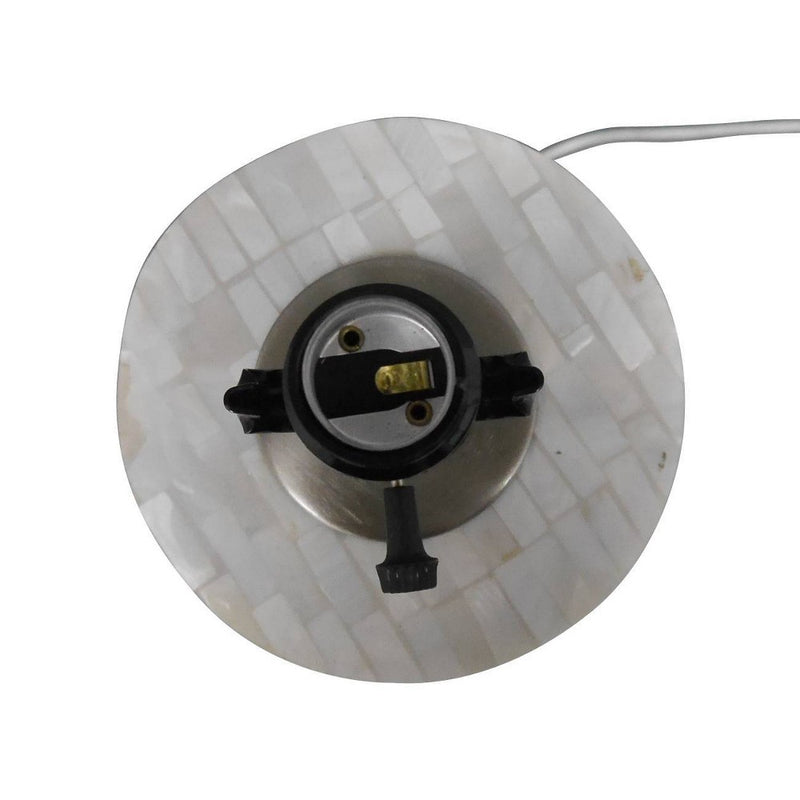 Capiz Subway Tile Large Lamp Base Shell Includes Energy Efficient Light Bulb - Threshold™