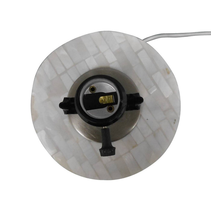 Capiz Subway Tile Large Lamp Base Shell Includes Energy Efficient Light Bulb - Threshold™