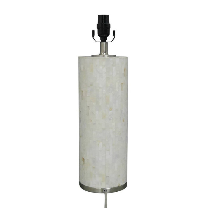 Capiz Subway Tile Large Lamp Base Shell Includes Energy Efficient Light Bulb - Threshold™