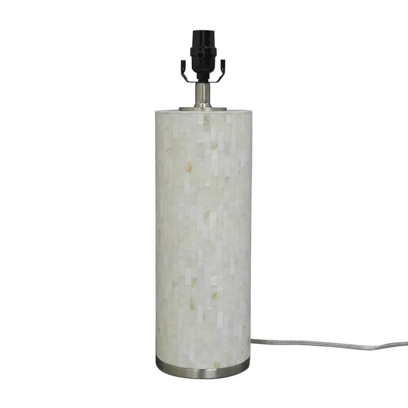 Capiz Subway Tile Large Lamp Base Shell Includes Energy Efficient Light Bulb - Threshold™