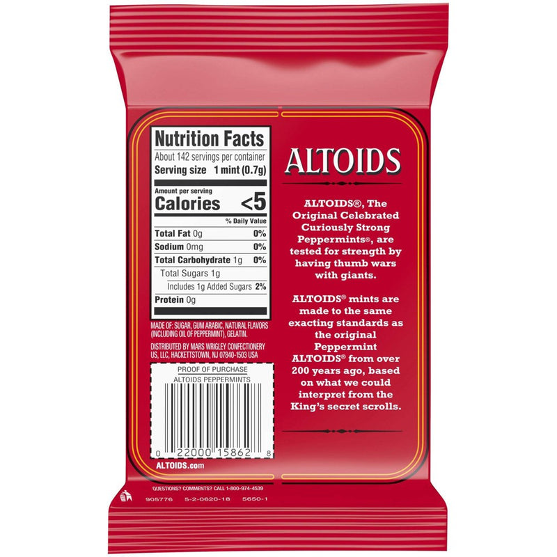 Altoids Peppermint Breath Mints - 1.76oz