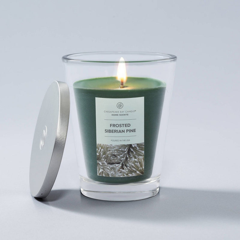 11.5oz Glass Jar Frosted Siberian Pine Candle - Home Scents