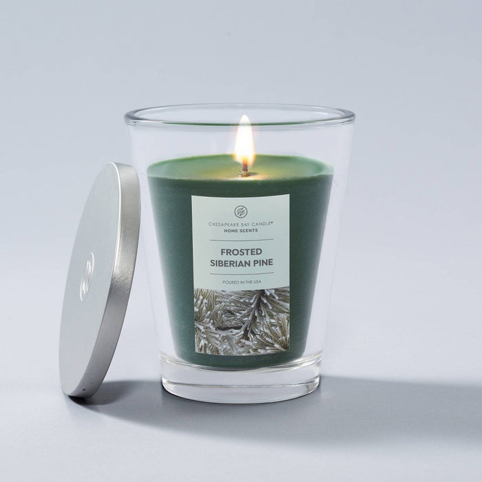 11.5oz Glass Jar Frosted Siberian Pine Candle - Home Scents
