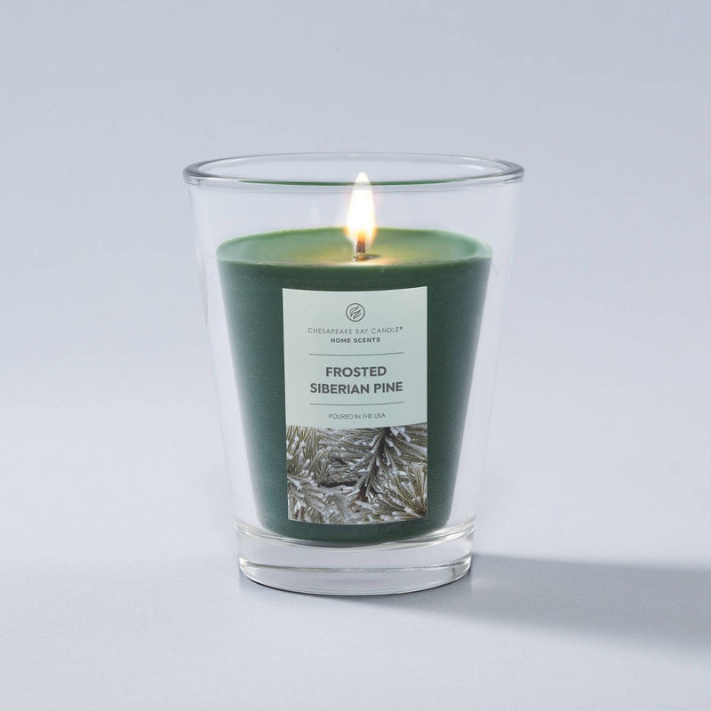 11.5oz Glass Jar Frosted Siberian Pine Candle - Home Scents