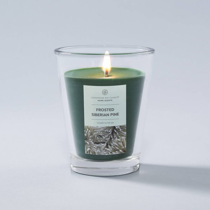 11.5oz Glass Jar Frosted Siberian Pine Candle - Home Scents