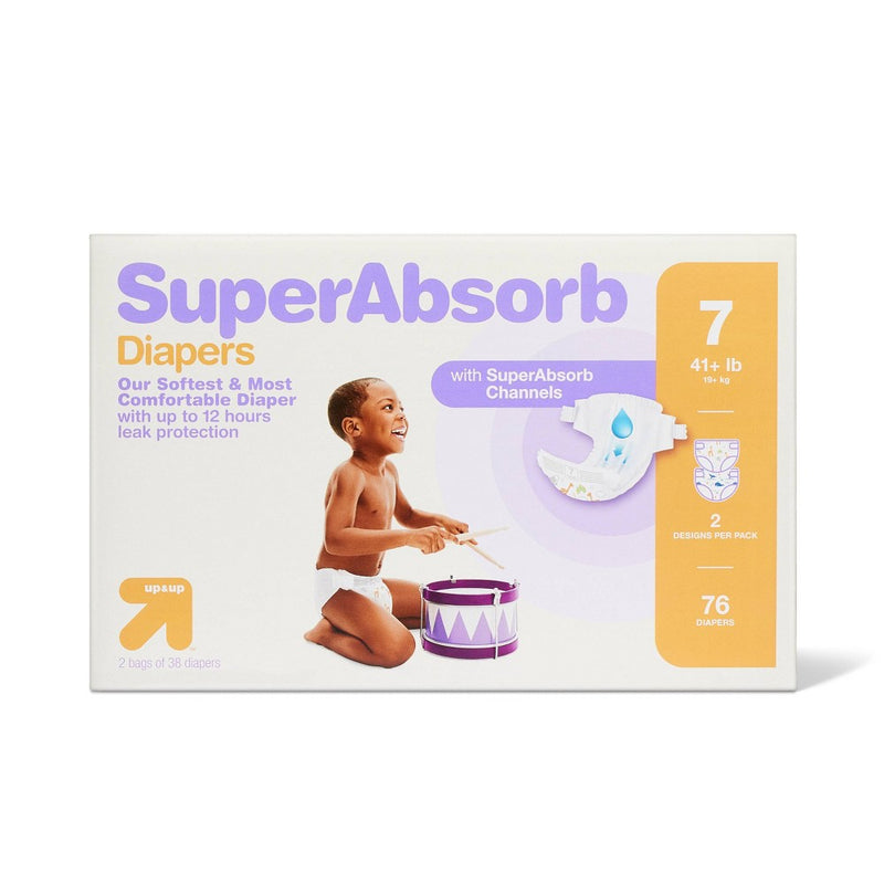 Disposable Diapers Giant Pack - Size 7 - 76ct - up & up