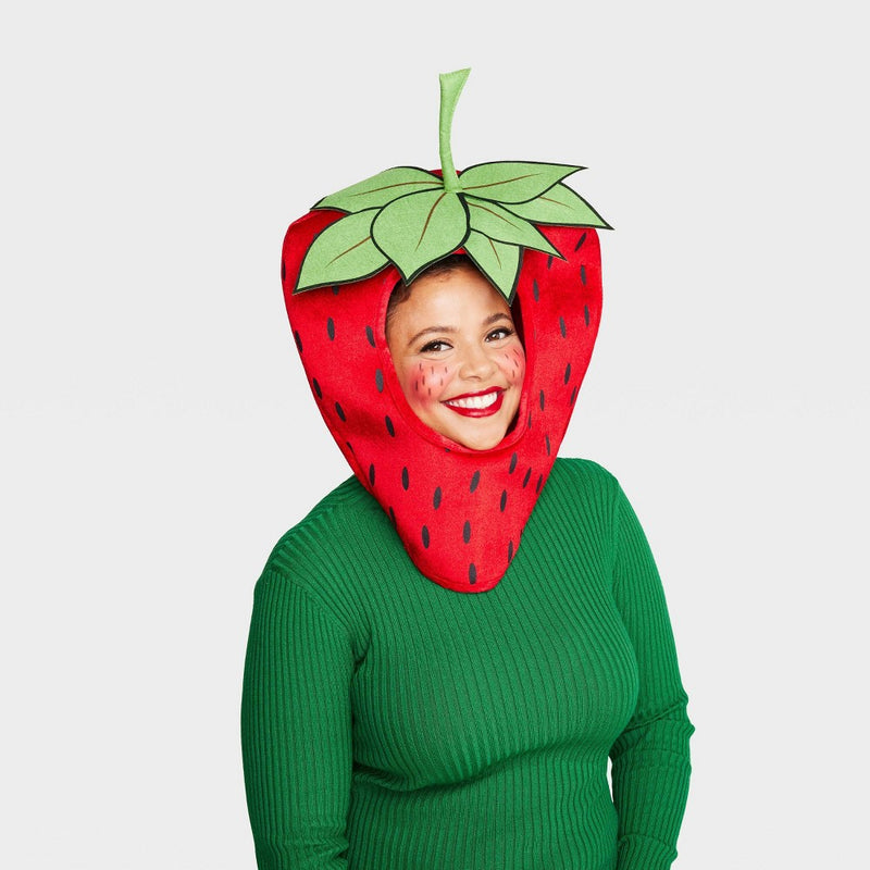 Adult Strawberry Halloween Costume Mask - Hyde & EEK! Boutique