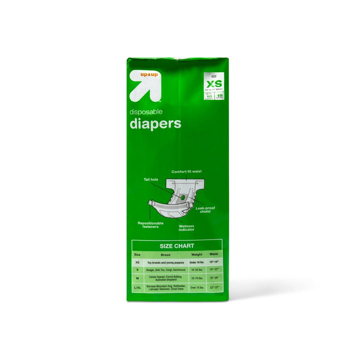 Dog Diapers - 18ct - XS - up & up