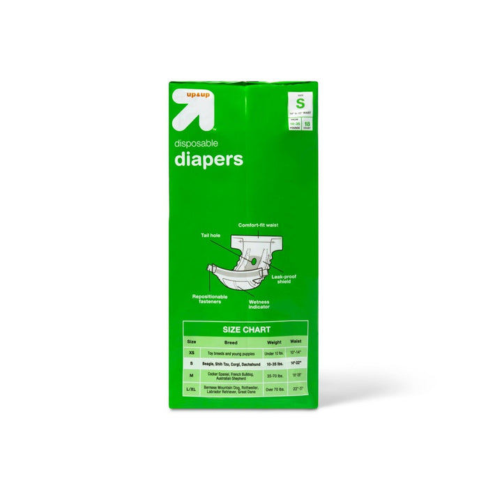 Dog Diapers - 18ct - S - up & up