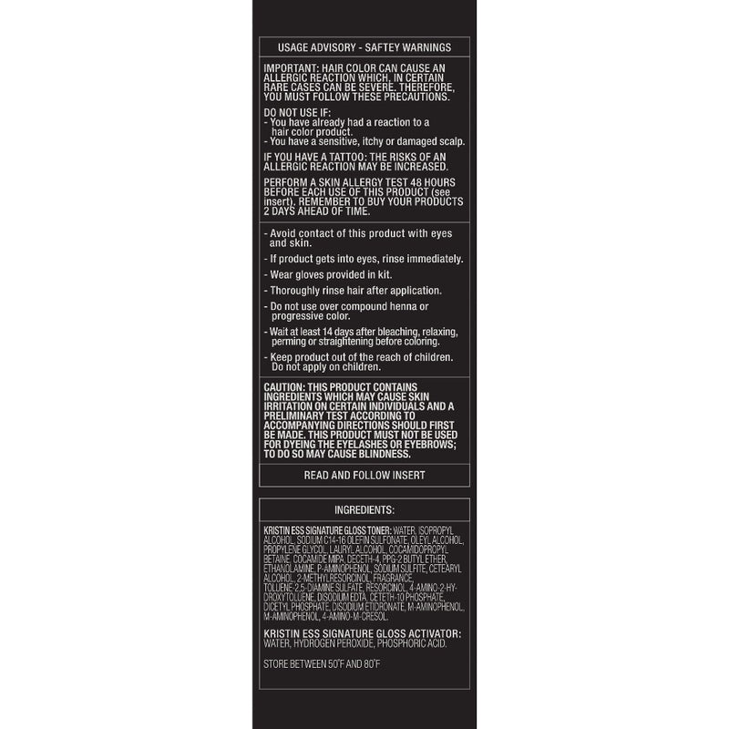 Kristin Ess Signature Hair Gloss Shine Boosting, Tone Enhancing, Silicone Free + Ammonia Free - Chocolate Cosmo - 4 fl oz