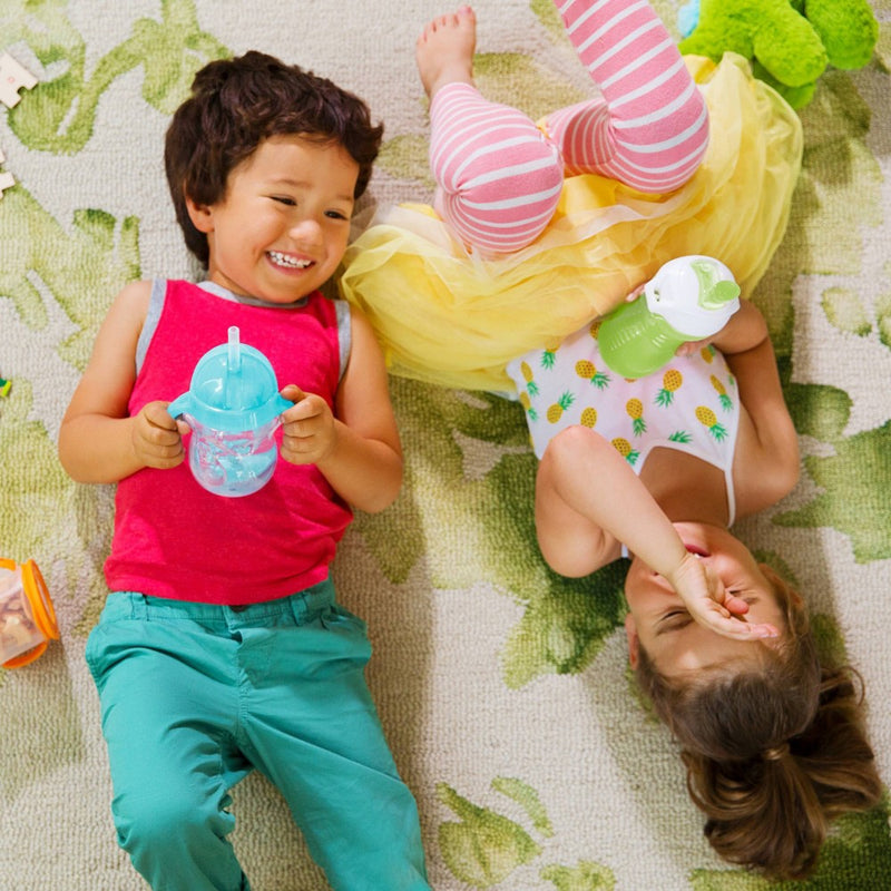Munchkin Click Lock 9oz Bite Proof Soft Spout Sippy Cup - 2pk Blue/Green