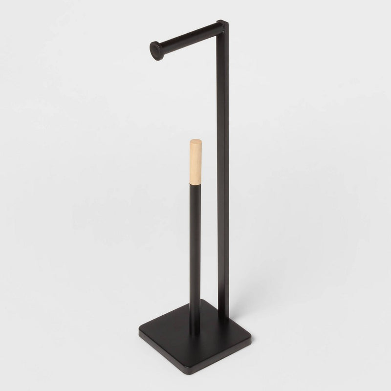 Freestanding Toilet Paper Holder Matte Black - Brightroom (LOCAL PICKUP ONLY)