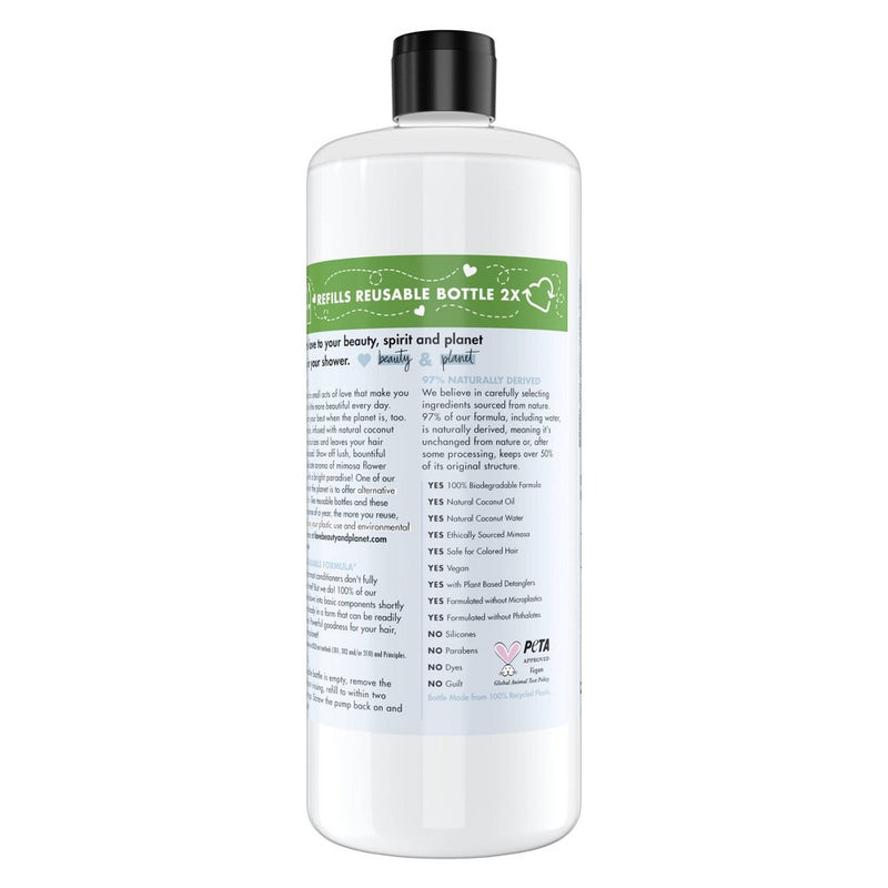 Love Beauty and Planet Coconut Water & Mimosa Flower Conditioner Refill - 32.3 fl oz