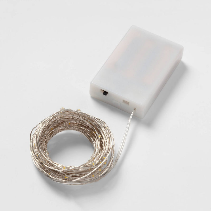 90ct Extended LED Fairy Light Silver - Room Essentials