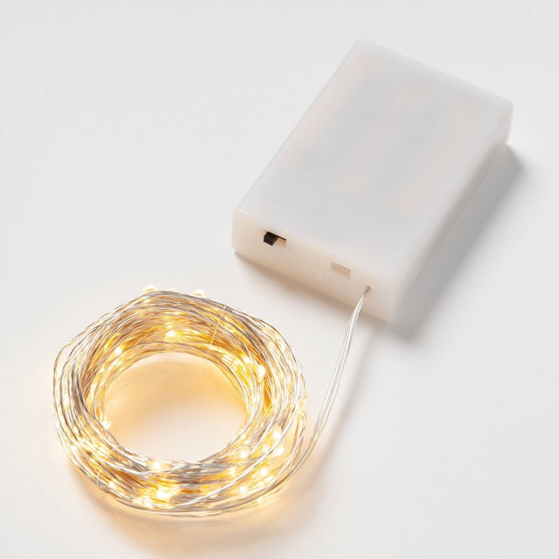 90ct Extended LED Fairy Light Silver - Room Essentials
