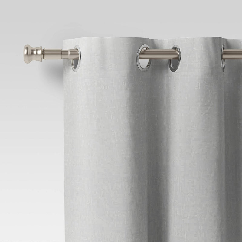 28"-48" Twist and Shout Easy Install Curtain Rod Brushed Nickel - Room Essentials (LOCAL PICKUP ONLY)