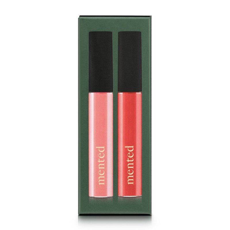 Mented Cosmetics Holiday Gloss Lip Makeup Duo Gift Set - 0.52oz