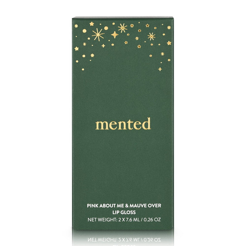 Mented Cosmetics Holiday Gloss Lip Makeup Duo Gift Set - 0.52oz