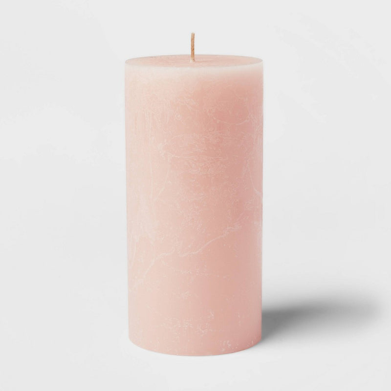 6" x 3" Pillar Cozy Peony and Cherry Blossom Pink - Threshold