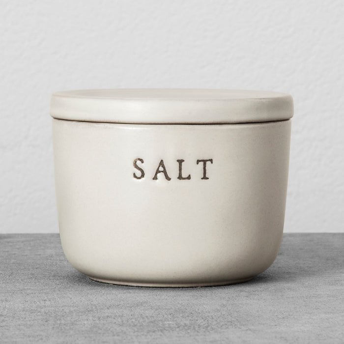 Stoneware Salt Cellar Matte Cream - Hearth & Hand with Magnolia