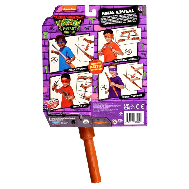 Teenage Mutant Ninja Turtles: Mutant Mayhem Ninja Reveal Donatello's Bo Staff and Role Play Set