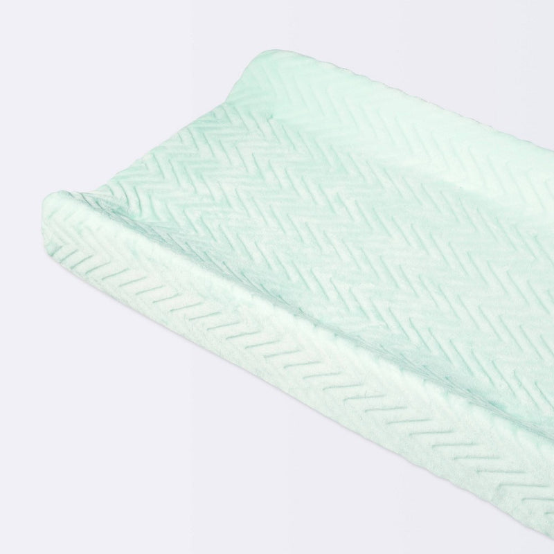 Plush Changing Pad Cover Chevron - Cloud Island Mint