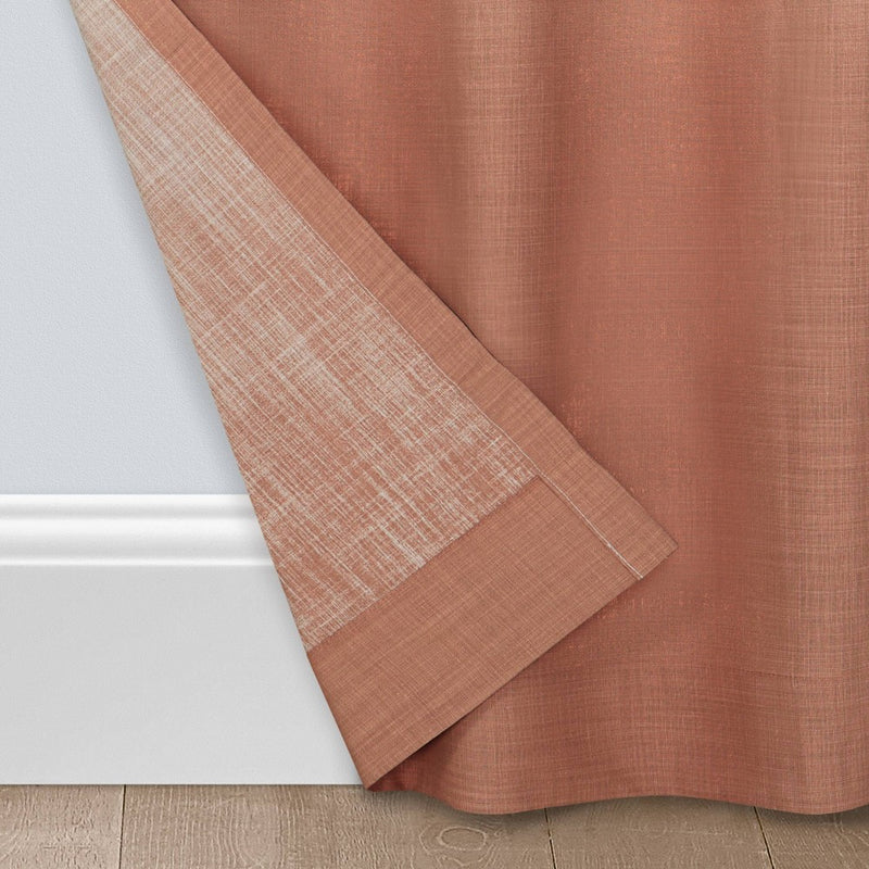 95"x52" Arashi Ombre Embroidery Light Filtering Curtain Panel Orange - Vue