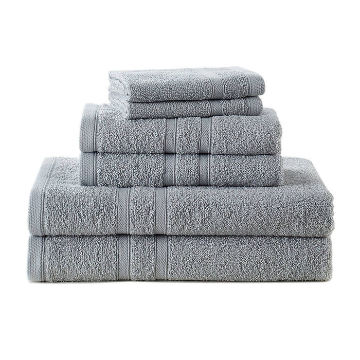 6pk Towel Set Light Gray - Clorox
