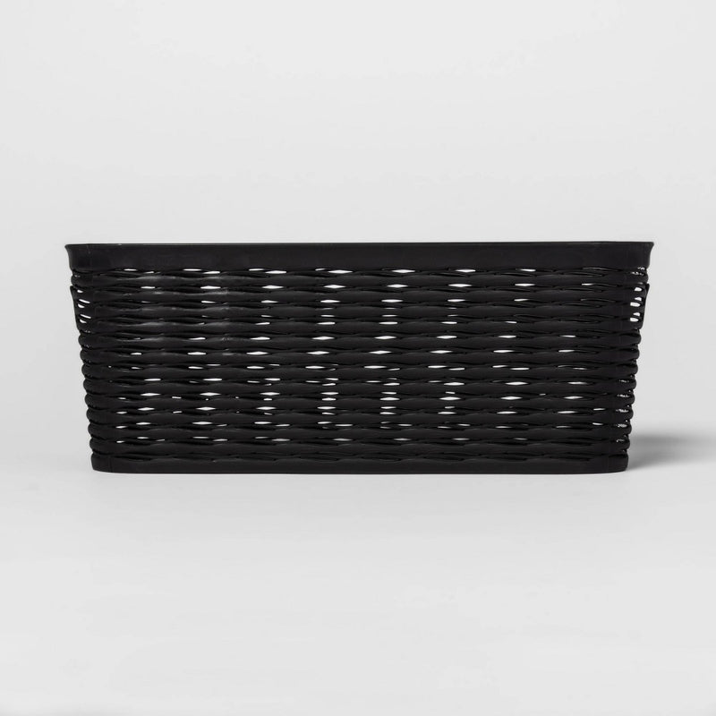 Wave Medium Storage Bin Black - Brightroom