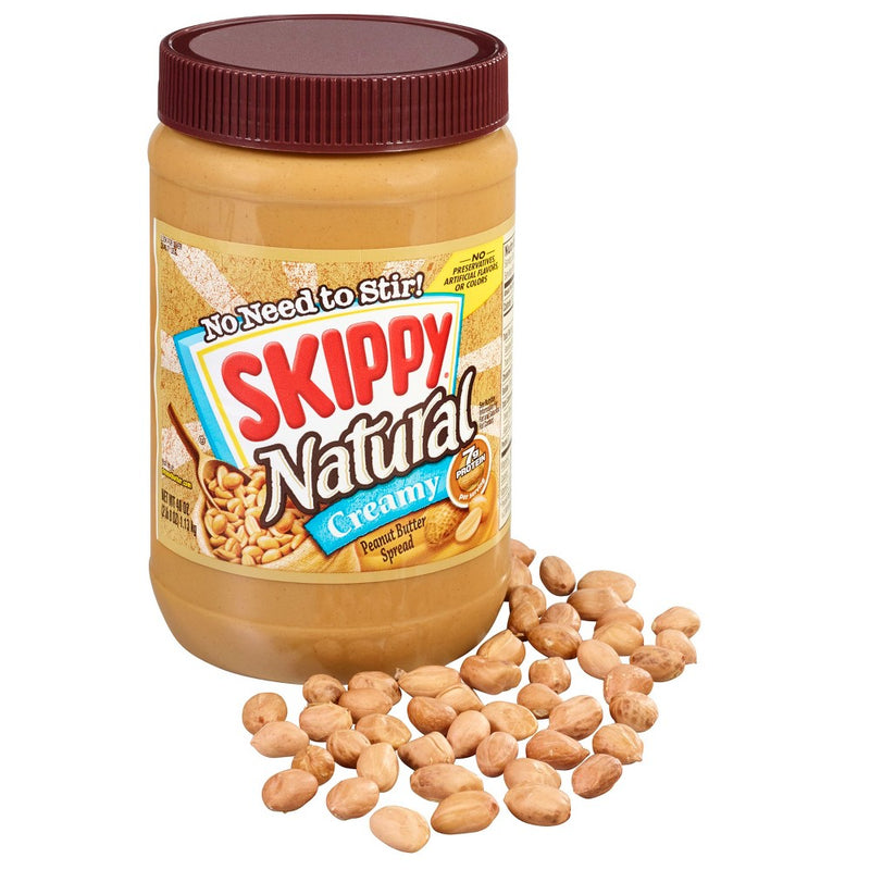 Skippy Natural Creamy Peanut Butter - 40oz