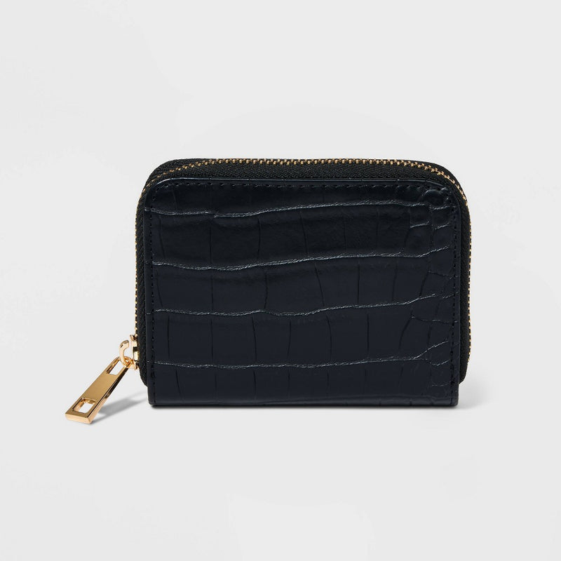 Small Zip Wallet - A New Day Black