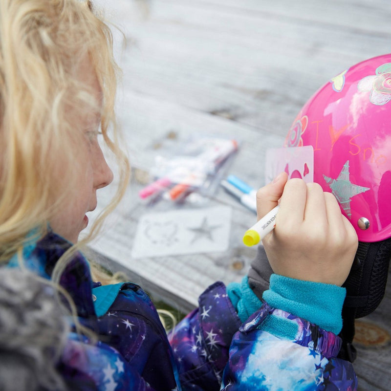Wipeout Dry Erase Youth 5+ Helmet - Neon Pink