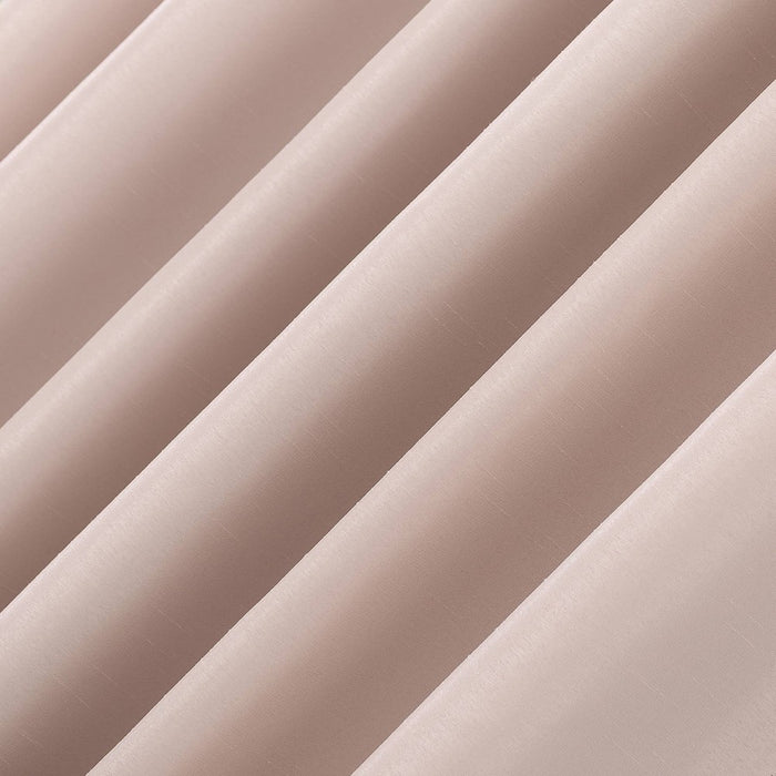 84"x50" Evelina Faux Dupioni Silk Thermal Extreme 100% Blackout Back Tab Curtain Panel Blush Pink - Sun Zero