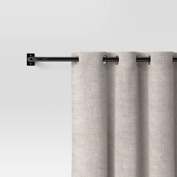 36"-66" French Curtain Rod Matte Black - Project 62 (LOCAL PICKUP ONLY)