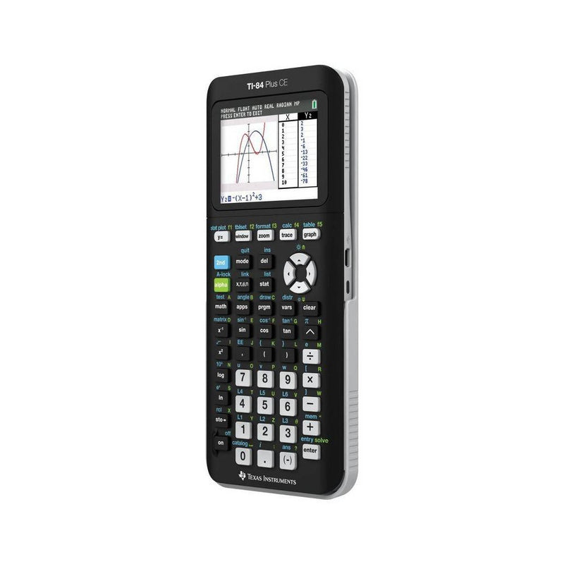 Texas Instruments 84 Plus CE Graphing Calculator - Black