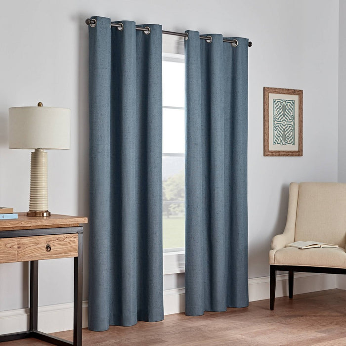 1pc 42"x63" Blackout Windsor Window Curtain Panel Slate - Eclipse