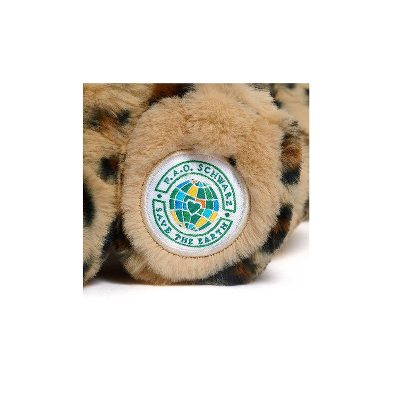 FAO Schwarz 10" Planet Love Recycled Bottle Amur Leopard Toy Plush