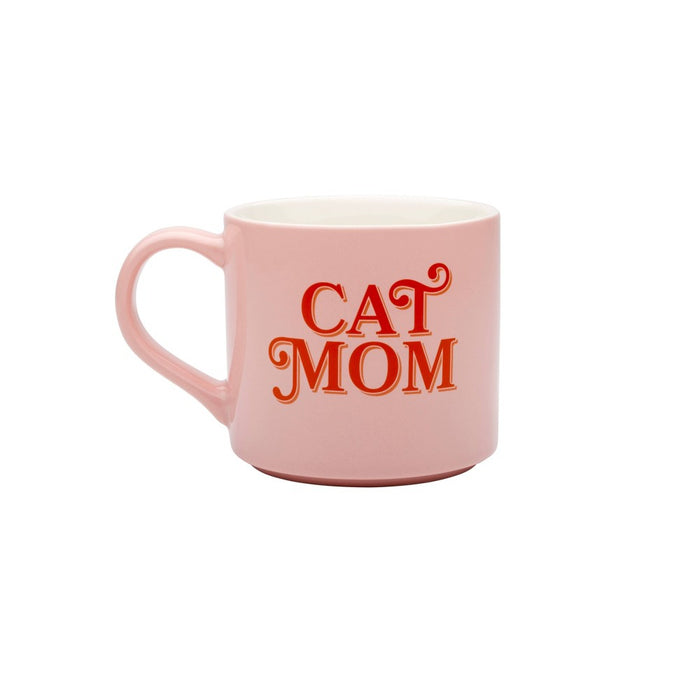 16oz Stoneware 'Cat Mom' Mug - Parker Lane