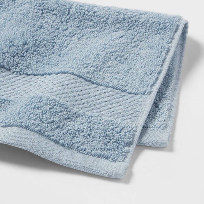 4pc Performance Plus Washcloths Light Blue - Threshold