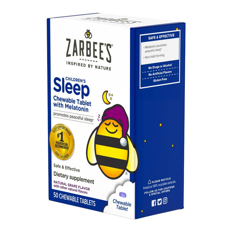 Zarbee's Kid's Sleep with Melatonin Chewables - Natural Grape - 50ct