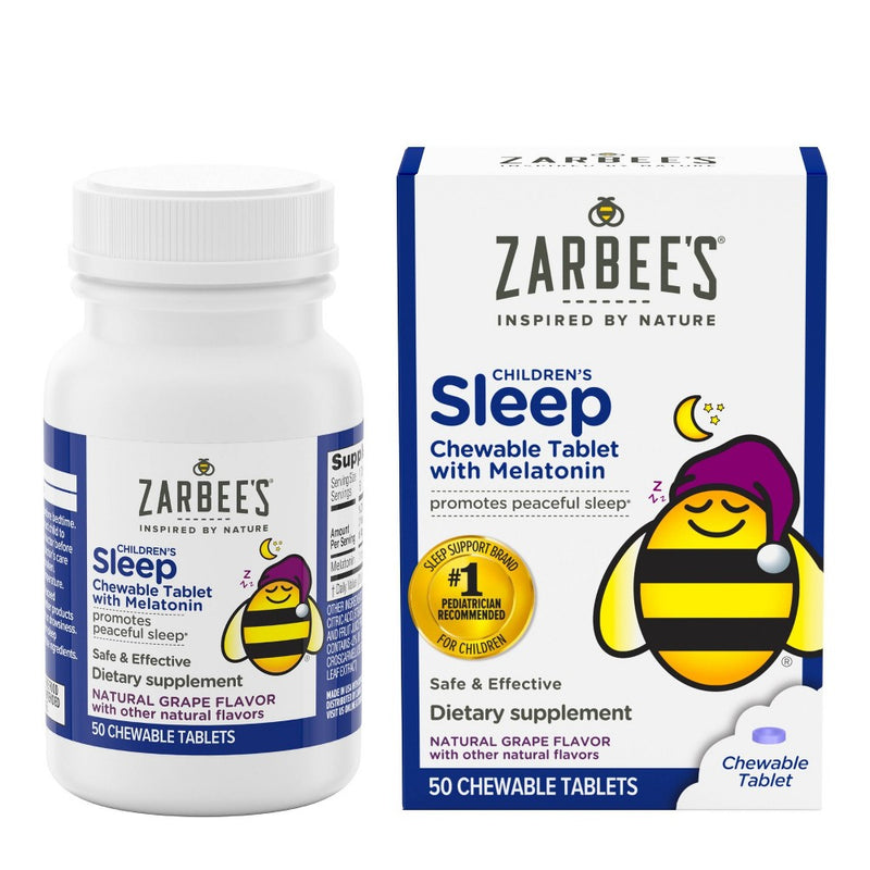 Zarbee's Kid's Sleep with Melatonin Chewables - Natural Grape - 50ct