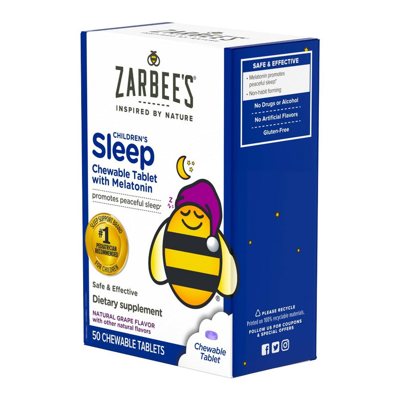 Zarbee's Kid's Sleep with Melatonin Chewables - Natural Grape - 50ct