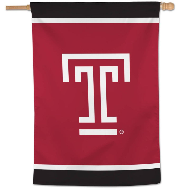 28"x40" NCAA Temple Owls Vertical Banner