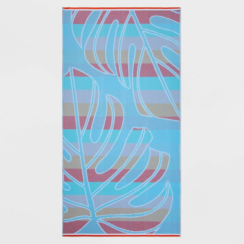 Palm Leaf Print Sand Resist Beach Towel - Sun Squad