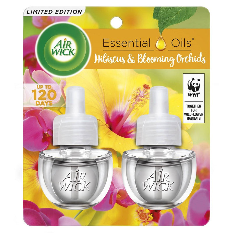 Air Wick Scented Oil Twin Refill - Hibiscus and Blooming Orchids - 1.34 fl oz