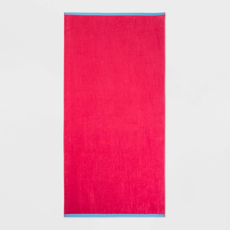 WOW Reversible Beach Towel Red - Sun Squad