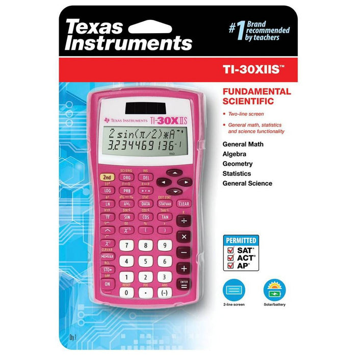 Texas Instruments 30XIIS Scientific Calculator - Positively Pink