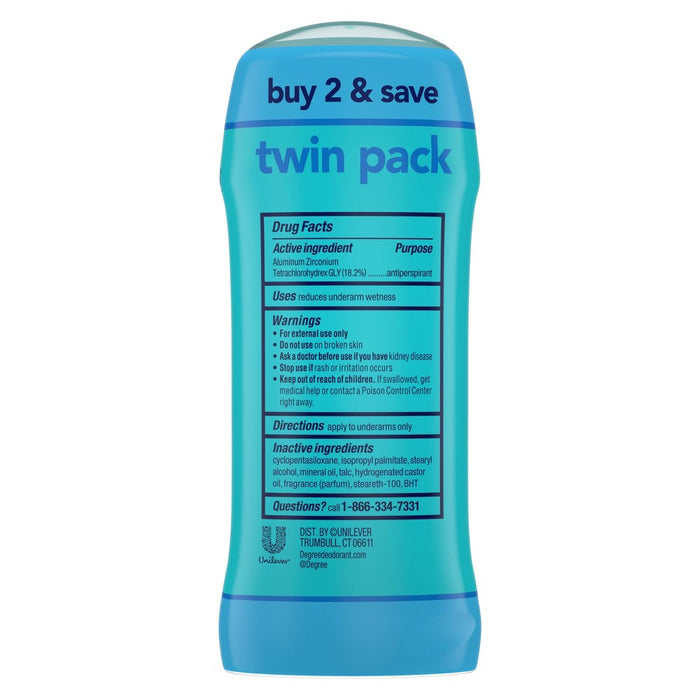 Degree Shower Clean 48-Hour Antiperspirant & Deodorant - 2.6oz/2ct