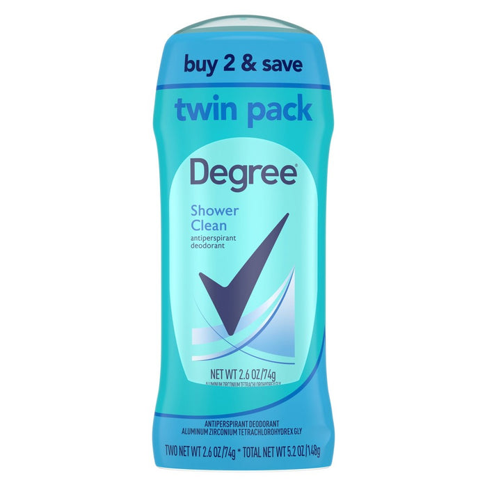 Degree Shower Clean 48-Hour Antiperspirant & Deodorant - 2.6oz/2ct