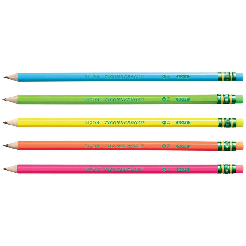 18ct Pencil Neon Ticonderoga